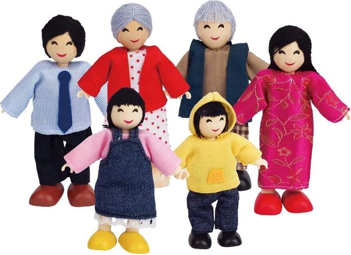 Hape Puppenfamilie asiatisch (E3502)