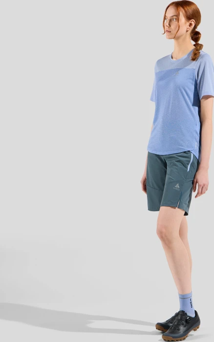 Odlo X-Alp Linencool MTB Funktionsshirt kurzarm persian jewel/blue heron (Damen)