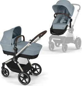 Cybex Eos Lux 2in1 Taupe Frame sky blue