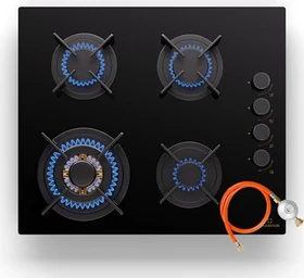 Klarstein Goldflame 60cm Gas-Kochfeld autark schwarz