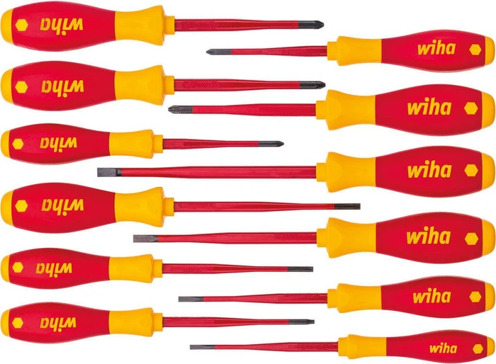 Wiha SoftFinish electric slimFix 3201 K12 Schraubendrehersatz, 12-tlg.