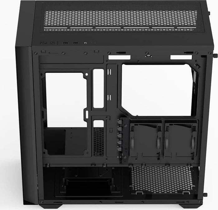 AeroCool D502A Black, Glasfenster