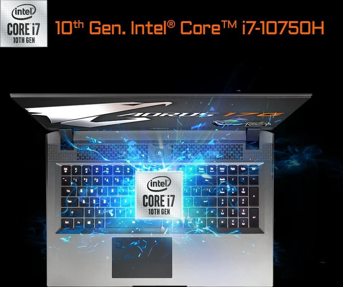 GIGABYTE AORUS 17G, Core i7-10750H, 16GB RAM, 512GB SSD, GeForce GTX 1660 Ti, DE