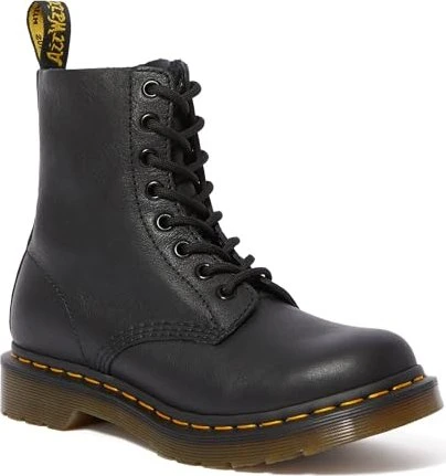 Dr. Martens 1460 Pascal Virginia Soft Leather Lace Up Boots schwarz