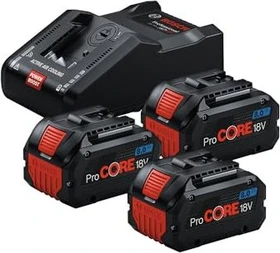 Bosch Professional ProCORE Starterset 18V, 8.0Ah, Li-Ionen, 3 Akkus [24.0Ah] [432Wh]