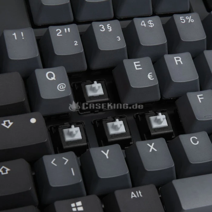 Ducky One 2 TKL Skyline PBT grau, MX SPEED Silver, USB, DE