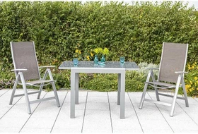 Merxx Carrara Gartenmöbel-Set taupe, 3-tlg.