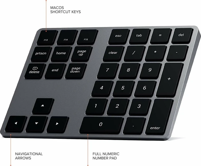 Satechi Extended Wireless Keypad Mac, Bluetooth