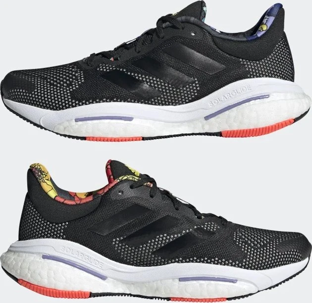 adidas Solar Glide 5 core black/solar red (Damen)