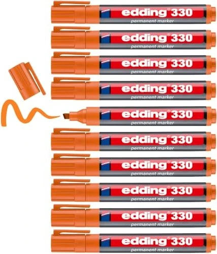 edding 330 Permanentmarker orange, 10er-Pack