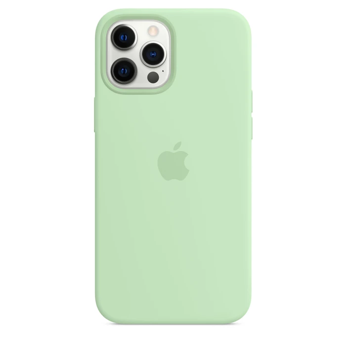 Apple Silikon Case mit MagSafe für iPhone 12 Pro Max Pistazie