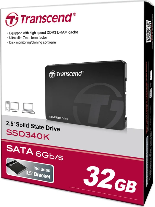 Transcend SSD340K 32GB, 2.5" / SATA 6Gb/s