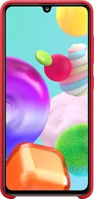 Samsung Silicone Cover für Galaxy A41 rot