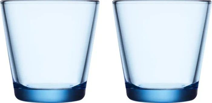 Iittala Kartio Trinkglas 210ml aqua, 2 Stück