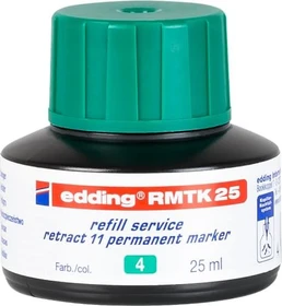 edding RMTK25 retract 11 Permanentmarker Tintenflasche grün, 25ml