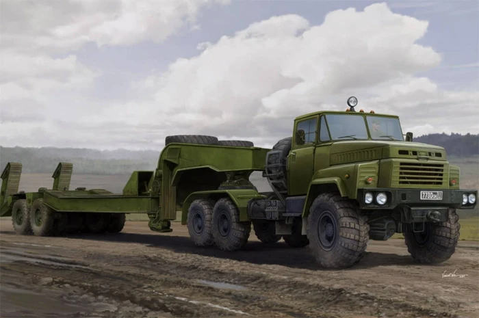 HobbyBoss Russian KrAZ-260B Tractor with CMAZ/ChMZAP-5247G semitrailer