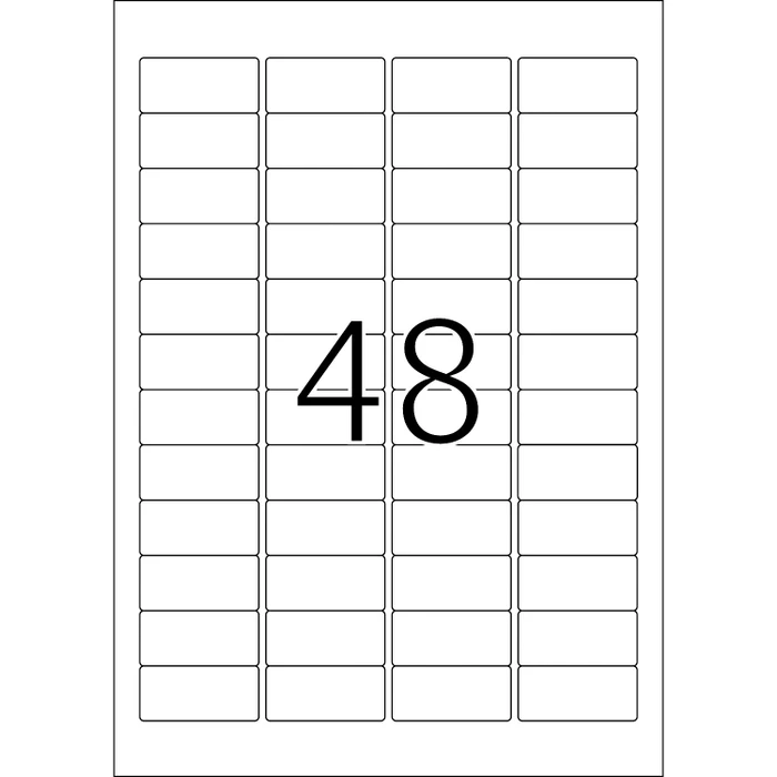Herma Sicherheitsetiketten, 45.7x21.2mm, weiß, 25 Blatt (1200 Etiketten)