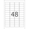 Herma Sicherheitsetiketten, 45.7x21.2mm, weiß, 25 Blatt (1200 Etiketten) Vorschaubild