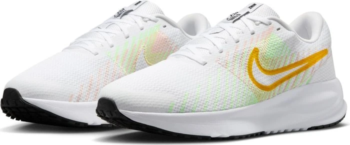 Nike Run Defy white/apricot agate/lime blast/laser orange (Herren)
