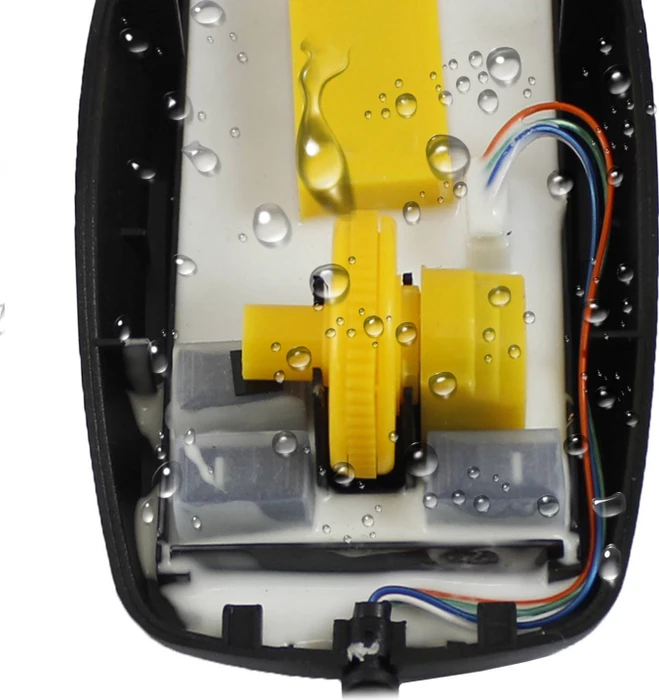Adesso iMouse W3 Antimicrobial Waterproof Mouse with Magnetic Scroll Wheel schwarz, USB