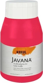 Kreul Javana Stoffmalfarbe für helle Stoffe, karminrot, 500ml