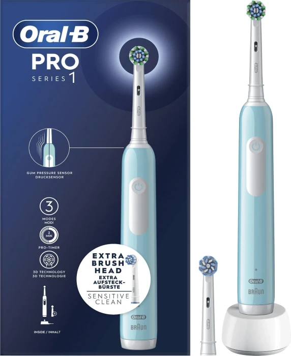 Oral-B PRO Series 1 Clean caribbean blue + 2 Aufsteckbürsten