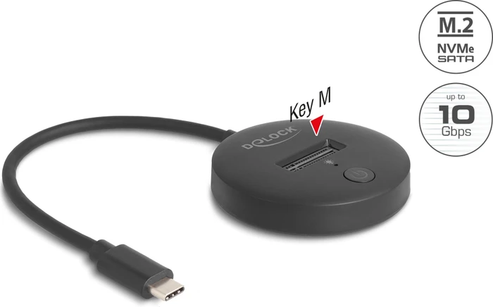 DeLOCK M.2 Docking Station for M.2 NVMe, USB-C 3.1