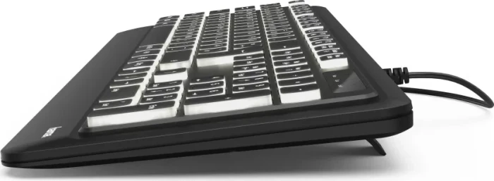 Hama KC-550 beleuchtete Tastatur, schwarz, USB, DE