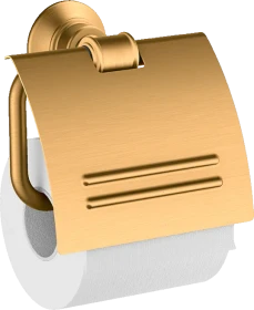 Hansgrohe AXOR Montreux Toilettenpapierhalter mit Deckel brushed gold optic