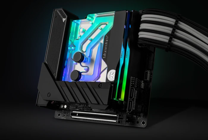 EK Water Blocks Quantum Line EK-Quantum Momentum² ASUS ROG Strix Z690-I Gaming D-RGB Monoblock, Nickel, Acryl