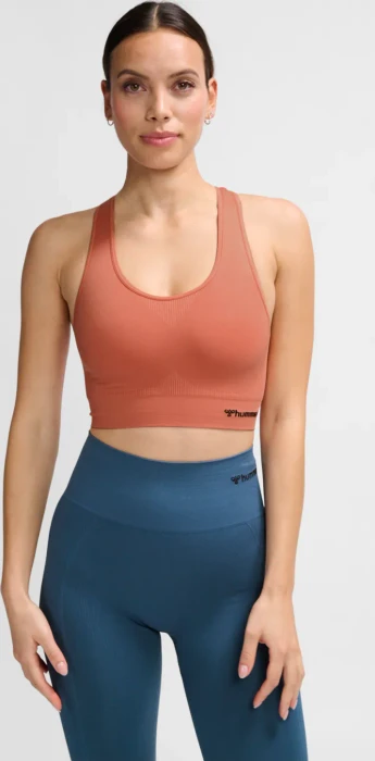 hummel Seamless Sports Top Funktionsshirt ärmellos apricot brandy (Damen)