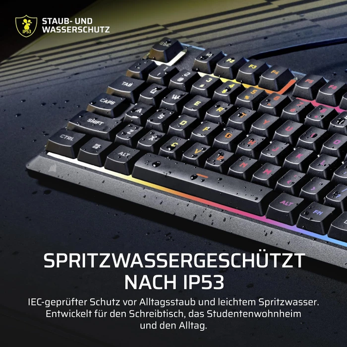 Corsair SKIFF 100, schwarz, LEDs RGB, USB, DE