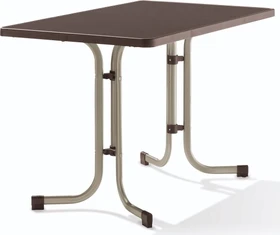 Sieger Boulevard mecalit-Pro Klapptisch 115x70cm champagner/schieferdekor mocca