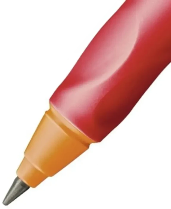 STABILO EASYergo Druckbleistift HB 3.15mm graphit, rot/orange, Rechtshänder, Anspitzer