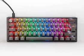 Ducky One 3 Mini PBT, LEDs RGB, Aura Black, MX RGB BROWN, USB, UK