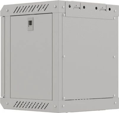 Lanberg WF11 Series 10" Rack Wandschrank 6HE, hängend, Flatpack, Glastür, IP20, RAL 7035, 300mm tief