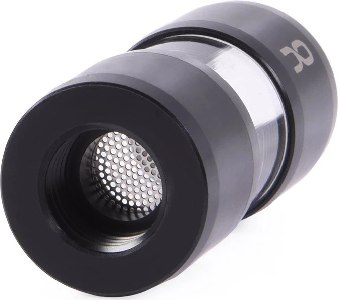 Alphacool Eiszapfen Acryl/Acetal Inline Filter G1/4, schwarz