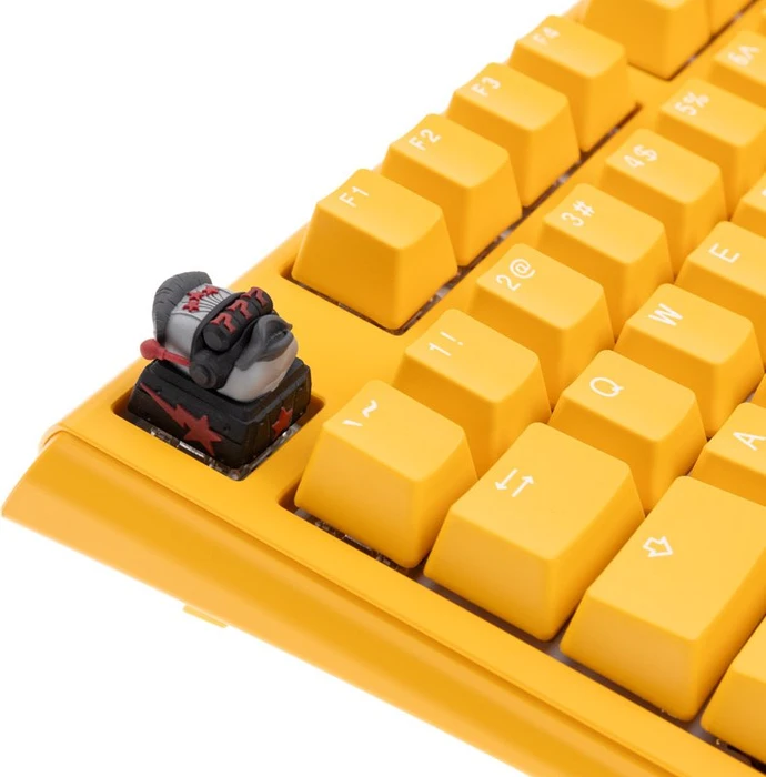 Ducky x Hot Keys Project Ducky League Keycap Dark Edition - Lucky, Kunstharz (Resin), schwarz/grau/rot, 1 Taste