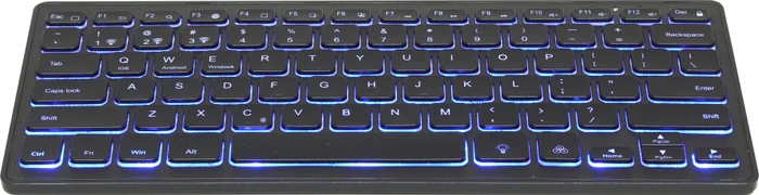 Gembird Kabellose Slimline RGB Tastatur schwarz, Bluetooth, DE