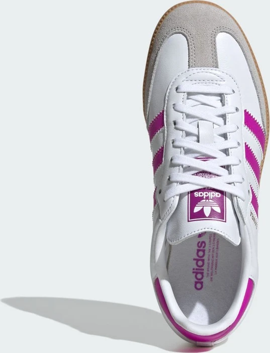 adidas Samba OG cloud white/purple burst/gum (Junior)