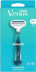 Gillette Venus Smooth Rasierer + 2 Wechselklingen