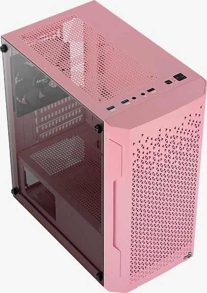 AeroCool Trinity Mini Pink, rosa, Glasfenster