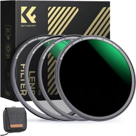K&F Concept Nano-X Magnetischer MCUV + CPL + ND1000 Filter Set 72mm