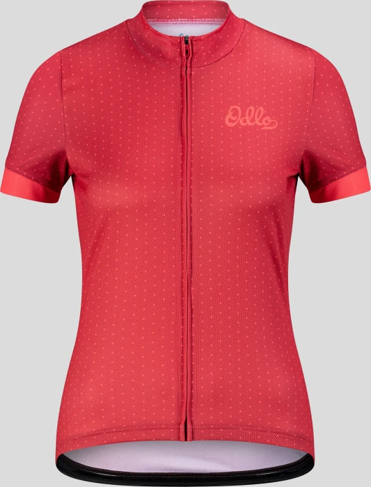 Odlo The Essential Print Trikot kurzarm american beauty/cayenne (Damen)