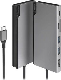 Alogic UNI Dock Multiport-Adapter, sapce grey, USB-C 3.0 [Stecker] (ULDUNI-SGR)