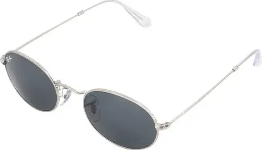 Ray-Ban RB3547 Oval 51mm polished silver/blue