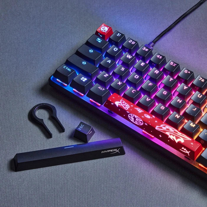 HP HyperX Alloy Origins 65, LEDs RGB, HyperX AQUA, USB, US