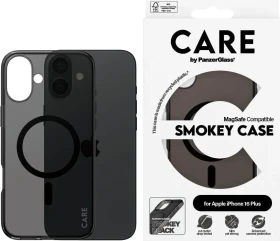 PanzerGlass Care Flagship Case Urban Combat Smokey MagSafe für Apple iPhone 16 Plus schwarz