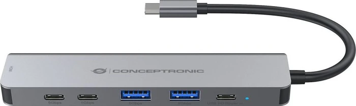 Conceptronic DONN33G 6-in-1 Dockingstation, USB-C 3.0 [Stecker]
