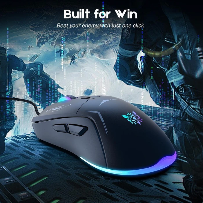 Onikuma CW917 Wired Gaming Mouse schwarz, USB